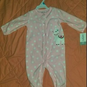 Llama Carter's onesie